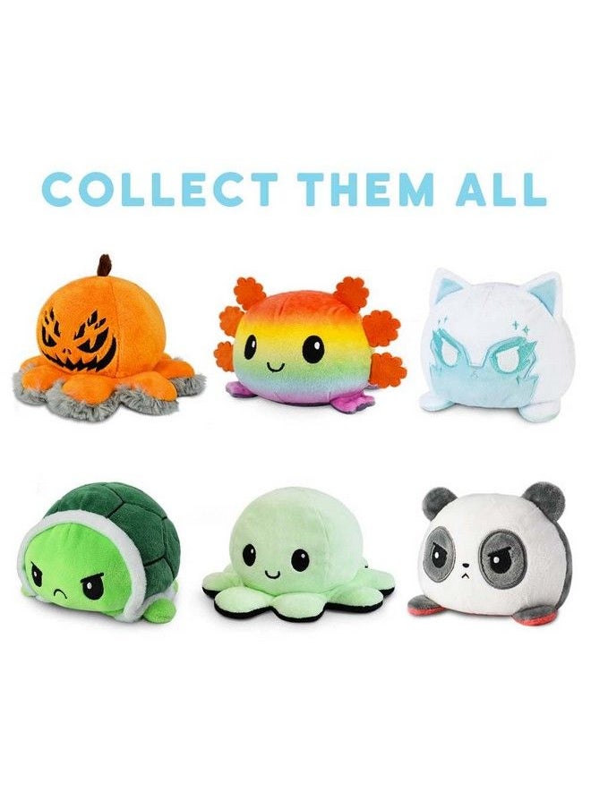 TeeTurtle - The Original Reversible Axolotl Plushie Gray + Rainbow Cute Sensory Fidget Stuffed Animals That Show Your Mood - Image 1