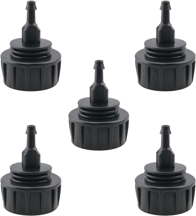 klarako 5PCS 1/4 Inch Drip Irrigation Tubing to 3/4 Inch Faucet/Garden Hose Adapter with Washers Agriculture and Gardening Irrigation System Fittings - Image 1