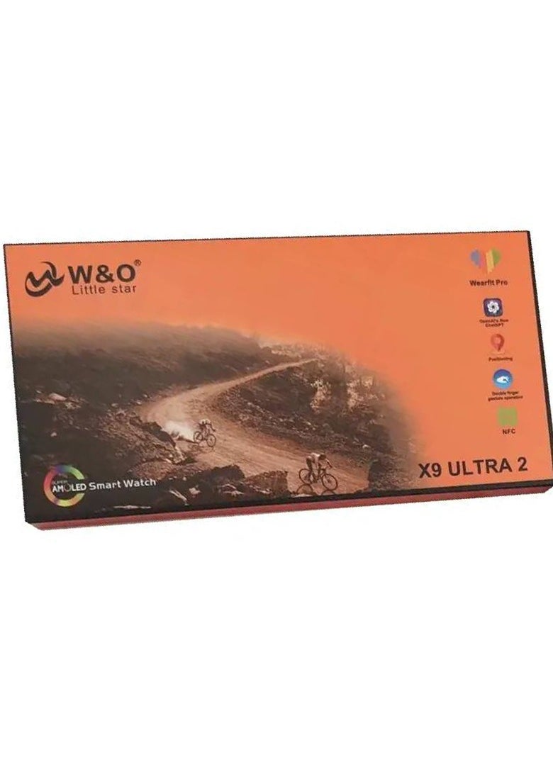 في & حول - ساعه ذكيه X9 ULTRA 2 الاصدار التاسع شاشه 2.2 بوصه سوبر اموليد - بلوتوث - NFC  - جوجل ماب - شات GPT - شاحن لاسلكى - Image 1