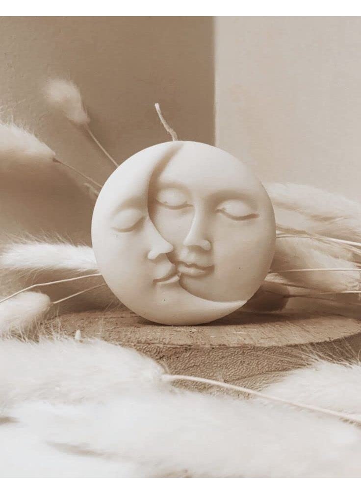 Polaris Fox Polaris Fox Lunar Moon Face Scented Candle 85g White  - Image 1
