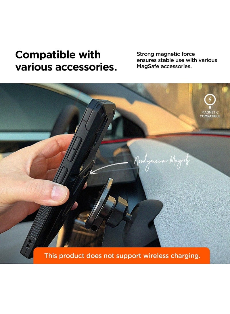 VRS Design Damda Glide Hybrid Samsung Galaxy S26 ULTRA (2026) Case Magnetic Mount Kickstand with Semi Auto Card Holder Slot [3-4 Cards] - Black (NO Wireless Charging) - Image 2