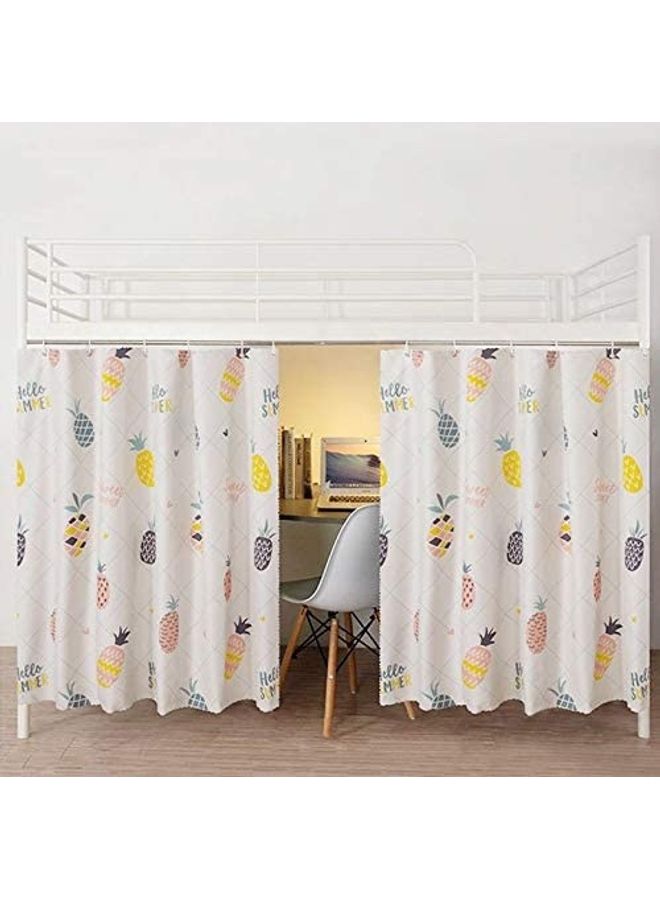 Loquat 3-Piece Canopy Bed Curtains Cloth Students Dormitory Mosquito Net Polyester Multicolour 1.15x2meter - Image 3