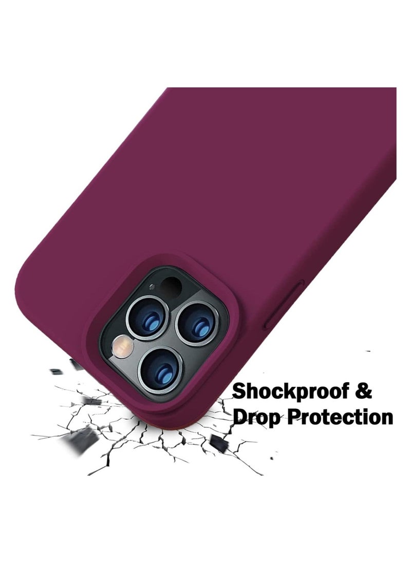 Raxoom Silicone Case for iPhone 14 Pro, Compatible with iPhone 14 Pro Liquid Silicone Gel Rubber Slim Shockproof Protective Phone Case with Soft Anti-Scratch Microfiber Lining - Image 4