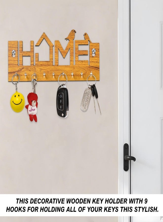 Rousrie Key Holder for Home Decor Stylish | Wooden Keychain Holder | Key Hangers for Wall Cute Aesthetic Design - Image 2