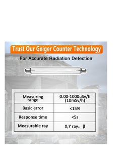 إكسفور مقياس الجرعة Geiger للإشعاع النووي، أجهزة الكشف عن الإشعاع المحمولة، أجهزة مراقبة الإشعاع القابلة لإعادة الشحن مع شاشة LCD لقياس أشعة X-Gamma β من جهاز الكشف عن الإشعاع النووي  - Image 2