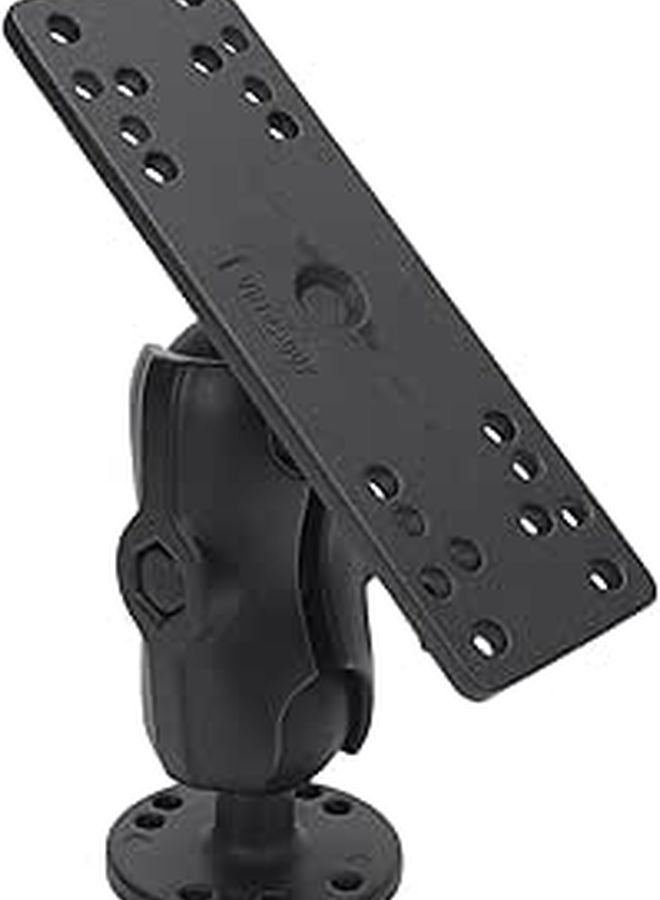 Aluminum Alloy Fish Finder Mount C Type 5 Inch Arm with 8 7cm Rod Sturdy Support - Image 1