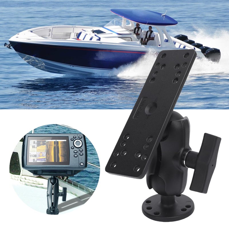 Aluminum Alloy Fish Finder Mount C Type 5 Inch Arm with 8 7cm Rod Sturdy Support - Image 5