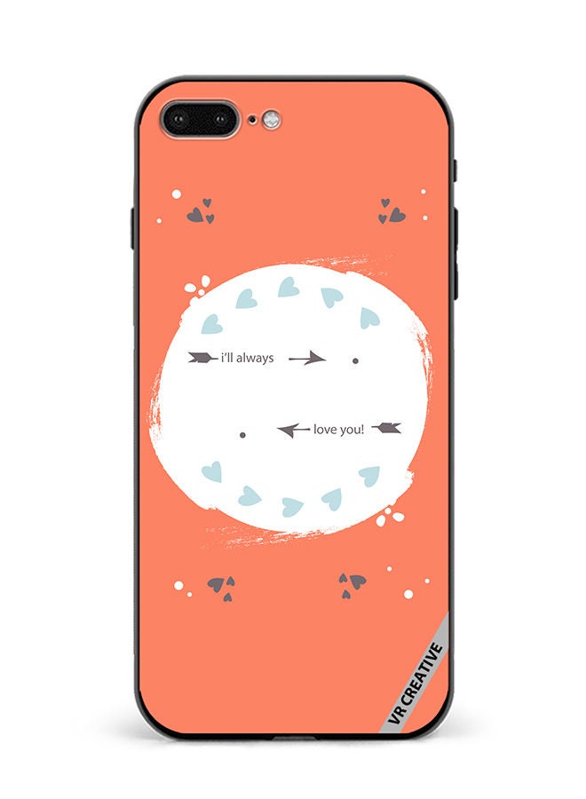 VR CREATIVE Protective Case Cover For Apple iPhone 7 Plus/8 Plus I Will Always Love You Design Multicolour - Image 1