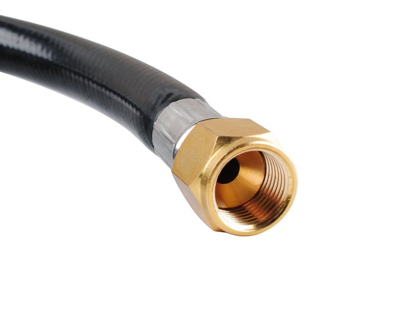 Wadoy مجموعة موصل خرطوم البروبان Wadoy RV بطول 3 أقدام - 3/8" أنثوي فلاش x 3/8" أنثوي فلاش موصل سريع 59913 (الطول الكلي 3.28 قدم) - Image 3