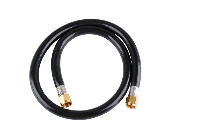 Wadoy مجموعة موصل خرطوم البروبان Wadoy RV بطول 3 أقدام - 3/8" أنثوي فلاش x 3/8" أنثوي فلاش موصل سريع 59913 (الطول الكلي 3.28 قدم) - Image 1