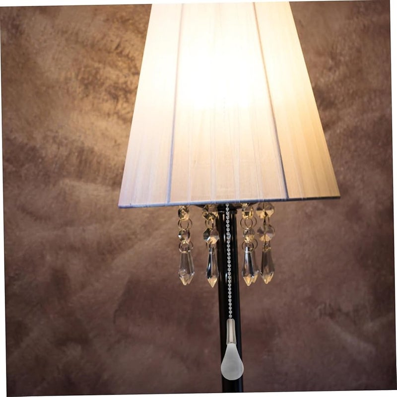 هومويويو 2 قطعة زخارف سلسلة سحب مروحة السقف الزجاجية بلورية شفافة للاستبدال - Image 5