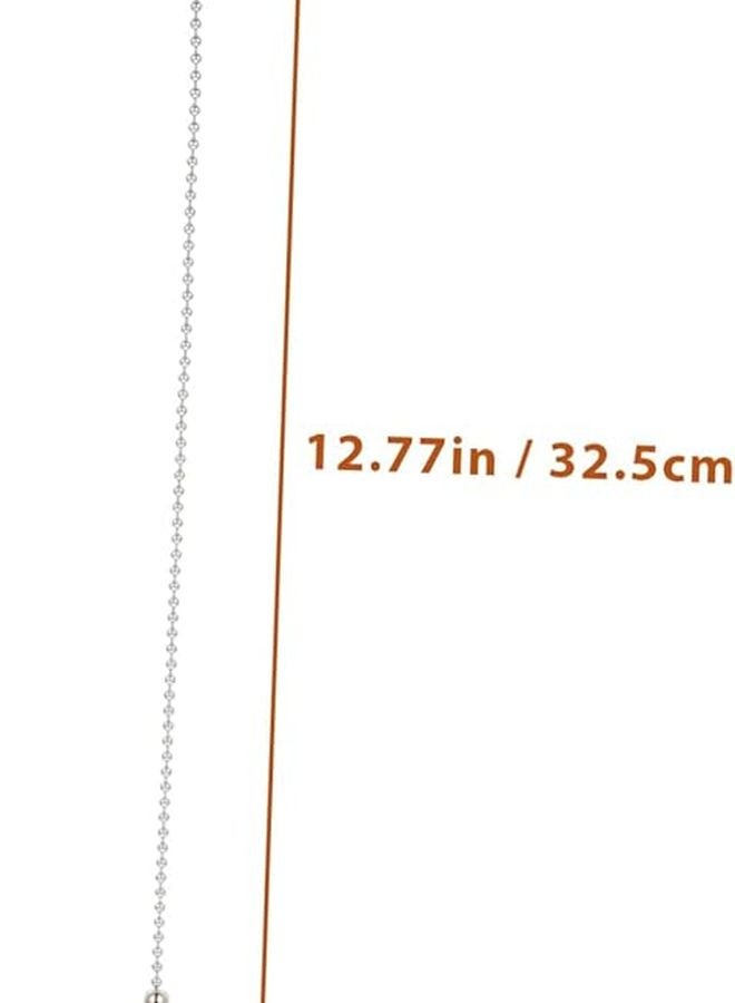 هومويويو 2 قطعة زخارف سلسلة سحب مروحة السقف الزجاجية بلورية شفافة للاستبدال - Image 3