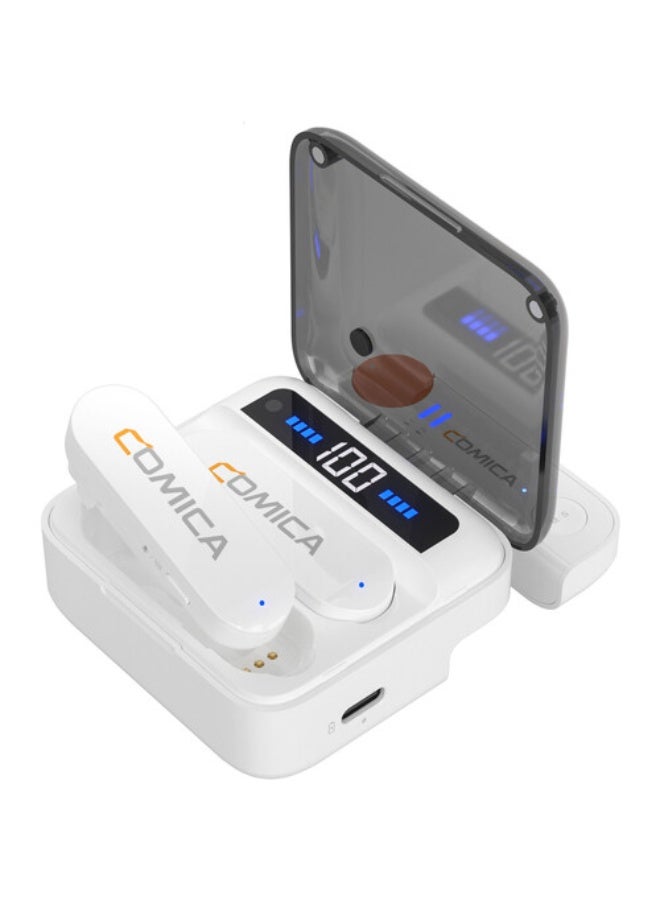 Comica Audio Vimo S MI 2-Person Wireless Microphone System with Lightning Connector for iOS Devices (White, 2.4 GHz) - Image 2