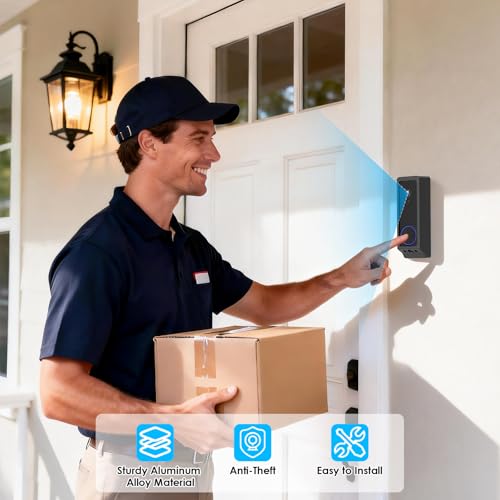 Annkoifu Adhesive Door Mount Compatible with Wyze Duo Cam Doorbell Only, No-Drill Mounting Bracket for Wyze, Not Blocking Doorbell Sensor, Apartment Door Bell Kits for Wyze Doorbell Camera - Image 5