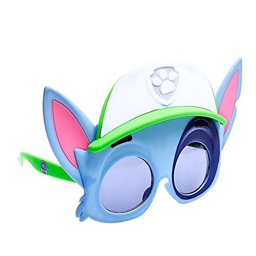 Sun-Staches Paw Patrol Official Rocky Sunglasses Costume Accessory, UV400 Lenses, Blue Mask, One Size Fits Most, 8" - Image 1