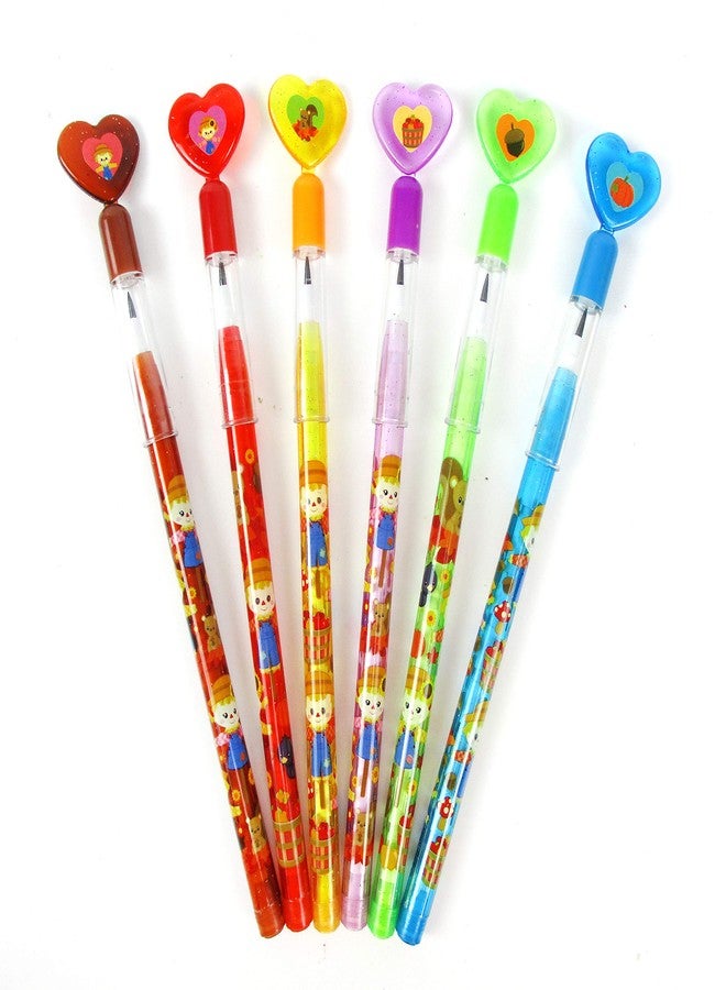 TINYMILLS 24 Pcs Fall Harvest Autumn Thanksgiving Multi Point Pencils Party Favors Goodie Bag Stuffers Carnival Prize Classroom Rewards - Image 2