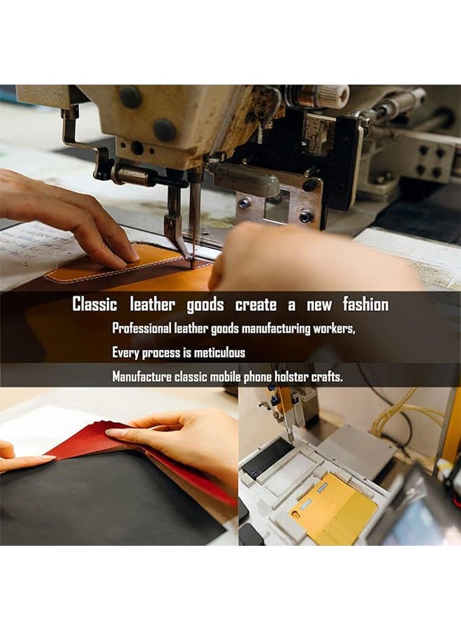 iPhone 17 Air Flip Case PU Leather Wrist Strap Wallet Case with 3 Card Holder Shockproof Flip Cover, Brown - Image 3