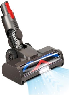KASTWAVE ملحقات المكنسة الكهربائية لـ Dyson V8 V11 V10 V7 V15، ملحق مكنسة كهربائية للأرضيات الخشبية من Motorhead مع ضوء LED، قطع غيار رأس فرشاة تنظيف توربو رول على شكل حرف V  - Image 1