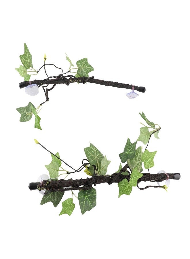 Asixxsix Reptile Corner Branch, 2 Pcs Resin Climb Tree Branch Decor, Amphibian Lizard Snake Climbing Ornament with Suction Cup for Snakes Amphibian Bearded Dragons Lizards Frogs Geckos - Image 5