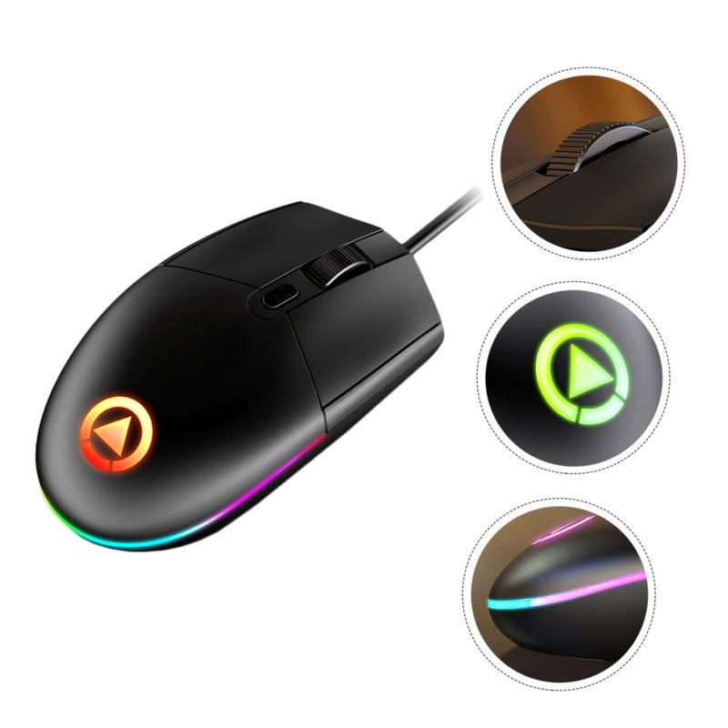 Ergonomic Wired Gaming Mouse Adjustable Dpi Led Breathing Light For Laptop Office - Image 4