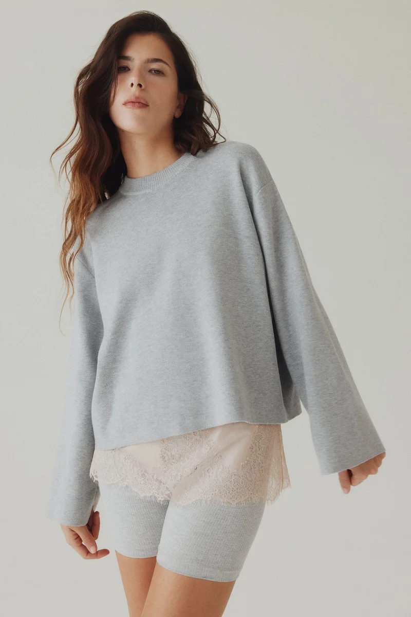 اتش اند ام كنزة محبوكة