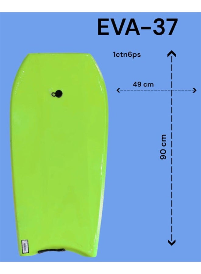 Max Strength Lightweight EPS Slick Surfboard for Adults & Teens Stable Design for Water Sports (EVA-37 Green 90cm) - Image 2