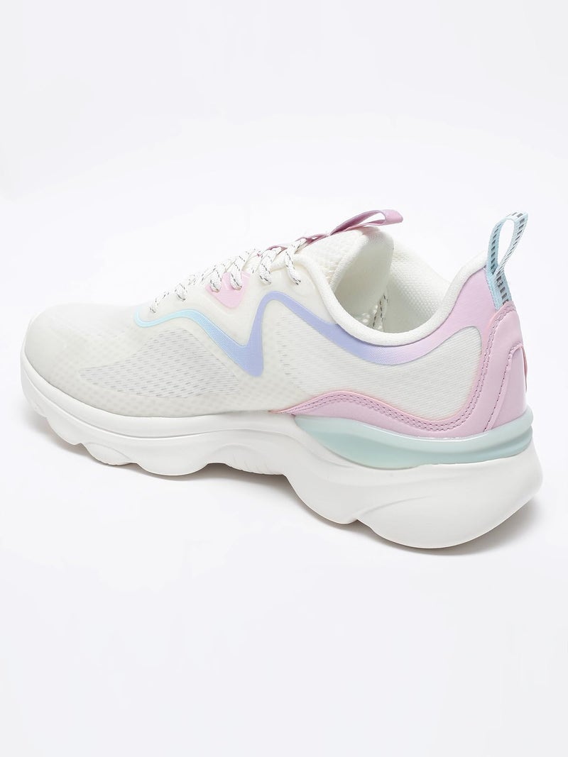 XTEP Canvas White,Ice Peach Running Shoes for Women Euro- 37 - Image 2