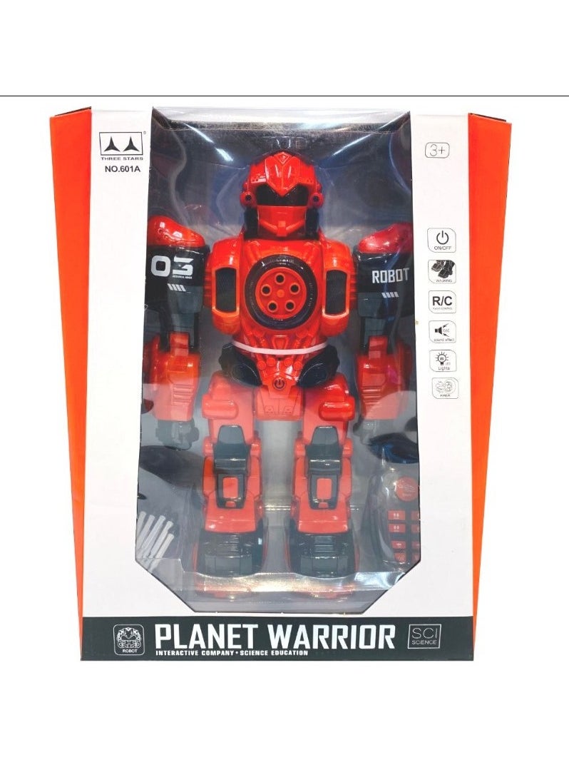 Planet Warrior Radio Control Robot with Sound and Light 34 cm - No:601A  - Image 3