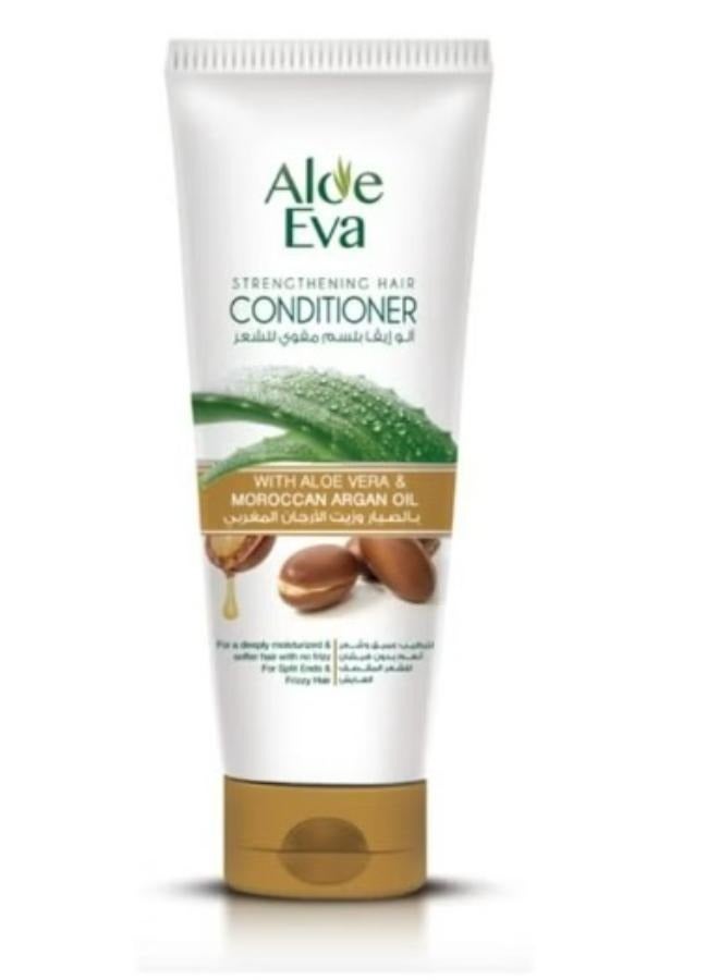 Strengthening Hair Conditioner with Aloe Vera and Moroccan Argan Oil White 230ml