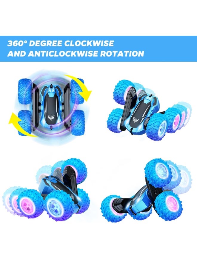 2.4GHz Rechargeable Remote Control Stunt Car – 360° Rotating & Flipping Double-Sided RC Toy for Kids - Image 4