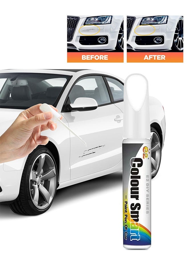 Car Scratch Remover Pen, Paint Touch Up Pen for Cars, Quick Dry Formula to Repair Scratches and Chips, Scratch Repair for White Vehicle Colors, Automotive Car Remover Scratch Repair Paint Pen - Image 1