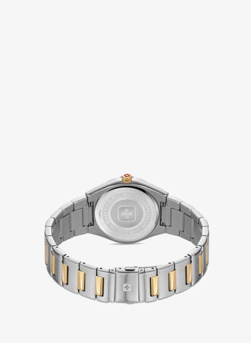 Hanowa Surselva Silver Dial Silver Gold Stainless Steel Bracelet Analog Watch for Women 34mm - Image 3