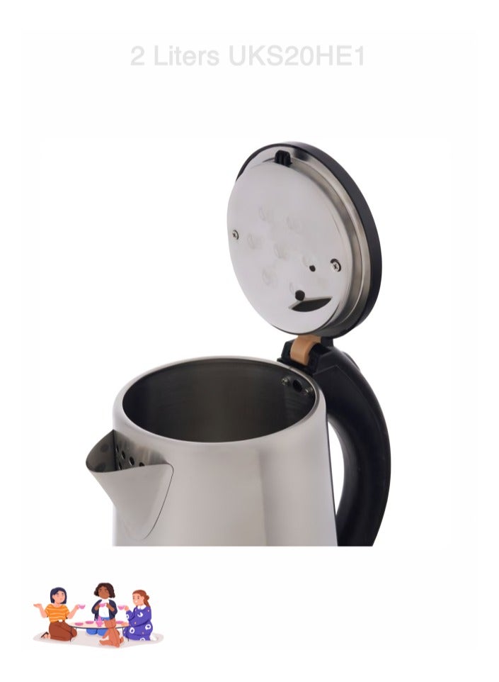 ألترا كاتيل كهرباء الترا، 2 لتر، 2000 وات، ستانلس ستيل- UKS20HE1 - Image 2