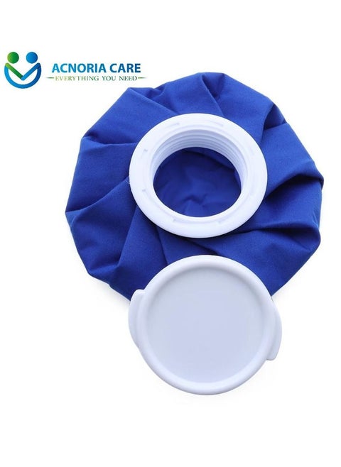 9 Inch Cold And Hot  Ice Bag Pack for Pain Relief Reusable and Waterproof with Spill-Proof Lids and Durable Leak-Proof Materials - From Acnoria Care