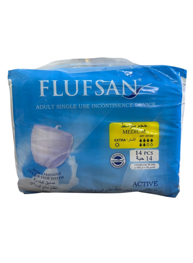 FLUFSAN Culotte Adult Diapers Medium Size (M) 14 Culottes(70-100 cm) Made in Italy - Image 2