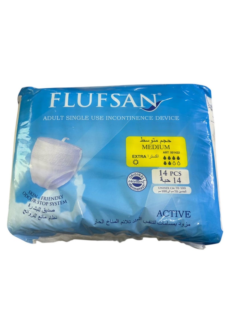 FLUFSAN Culotte Adult Diapers Medium Size (M) 14 Culottes(70-100 cm) Made in Italy - Image 3