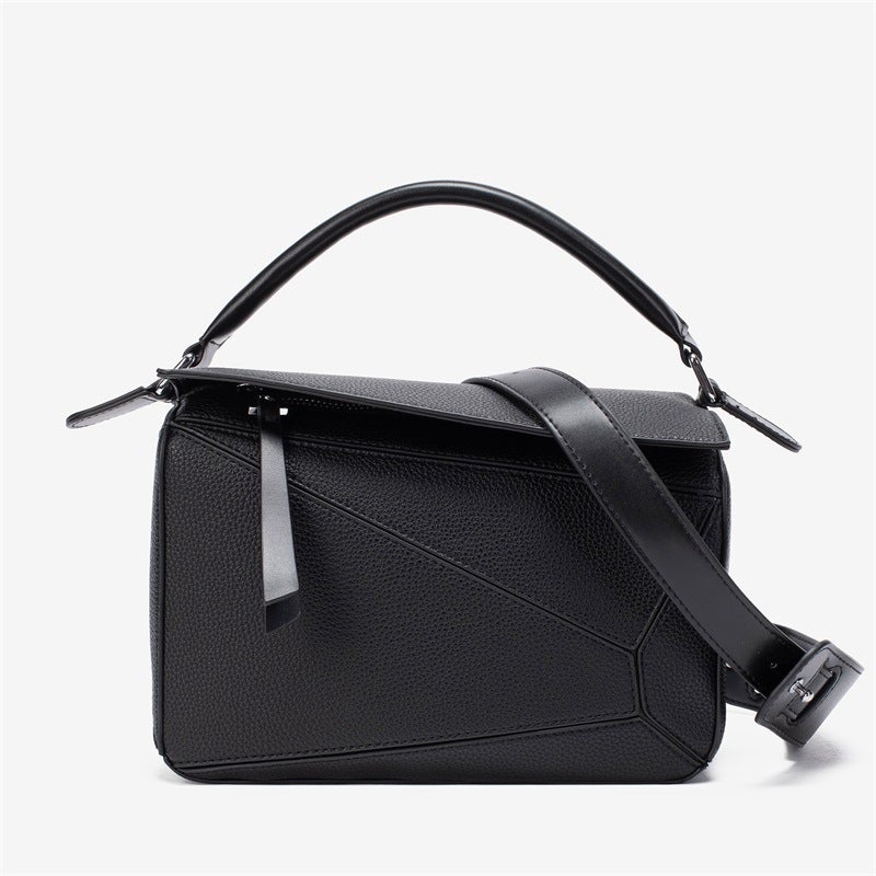 Simple New Style Portable Pu Geometric Bag Bag Crossbody Women'S Bag All-Match Lightweight Large Capacity Doctor Bag - Image 5