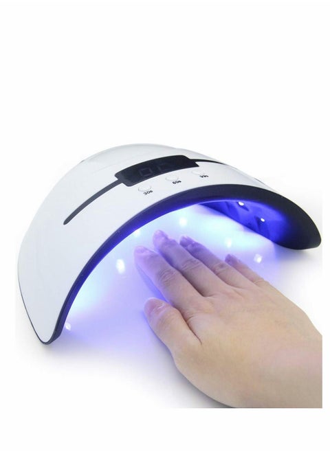 UV LED Nail Lamp, Professional UV Light for Nails 36W with 3 Timers UV Lamp for Professional Gel UV Light for Nails Home Salon Nail Art Tools with Auto Sensor, LCD Display