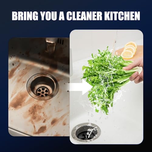 Funmit 3 3/8" Garbage Disposal Splash Guards Sink Baffle QCB-AM Replacement for InSinkErator Evolution Series, Upgraded Funmit Removable Quiet Collar Drain Plugs, Garbage Disposer Accessories, Black - Image 5