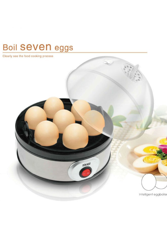 DSP Egg Cooker,Egg Steamer,350W Electric Egg Beater, 7 Egg Volume Steamed Egg,Automatically Closed, Transparent Cover, Easy to Clean,Suitable for Boiled Egg, Steamed Egg,Steamed Corn, Bun, Pilaf, Snack, Dessert and More,KA5001 - Image 4