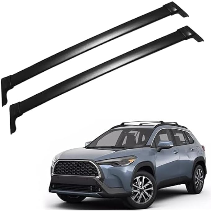 rayihni Roof Rack Cross Bars for Toyota Corolla Cross 2022-2025 Roof Rail, Heavy Duty Aluminum Crossbars for Luggage Kayak Bike Cargo Carrier - Image 2