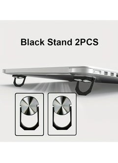 2pcs Laptop Stand, Laptop Holder Riser Computer Tablet Stand, Foldable Portable Desktop Holder Compatible,Enhanced Cooling, Foldable & Adjustable - Perfect for All Sizes Notebook, Compact