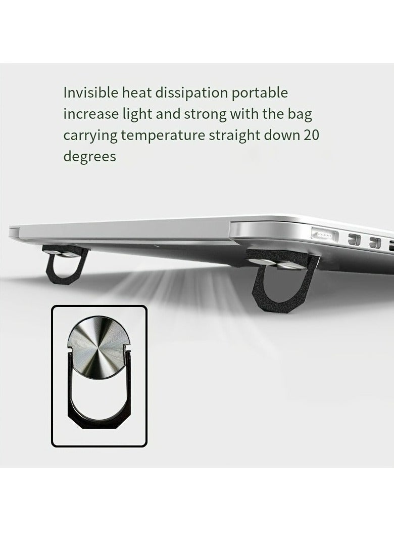 Sisily 2-Pack Foldable Laptop Stand, Adjustable Portable Computer and Tablet Holder with Enhanced Cooling, Compatible with All Notebook Sizes - Image 3