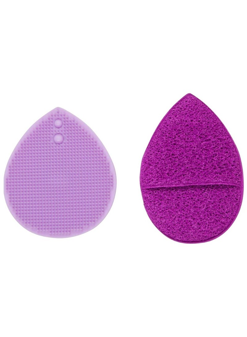 كالا مقشر الوجه من كالا ثنائي اللون أرجواني، وحدة واحدة - Image 1