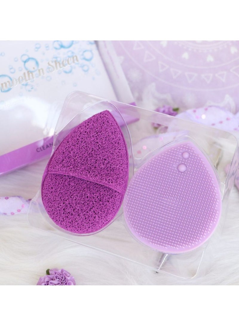 كالا مقشر الوجه من كالا ثنائي اللون أرجواني، وحدة واحدة - Image 2