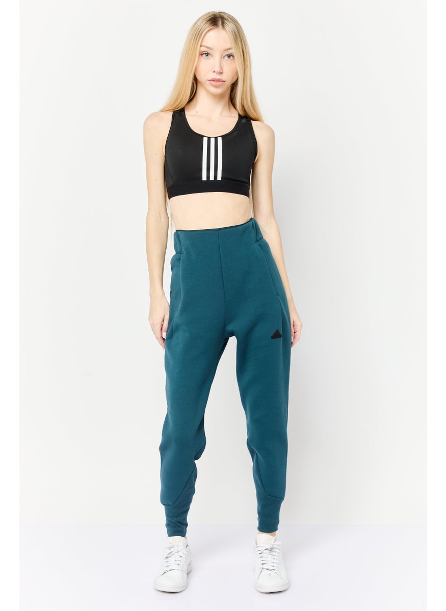 Adidas Women Sportswear Fit Pull On 7/8 Training Leggings, Teal Blue  - Image 3