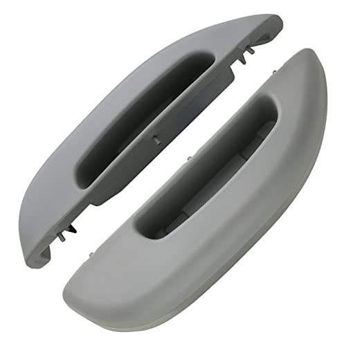 APPERFiT Door Armrest Pull Handle Cover 12376629 12376630 Pewter/Gray for Interior Door Panel Compatible with 1996-2002 Chevrolet Chevy Express GMC Savana Van 1500 2500 3500 - Image 2