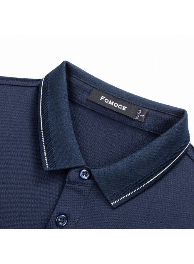 Fomoce 2024 Summer New Color-blocking Collar Printed Men's Short-sleeve Polo Shirt - Image 4