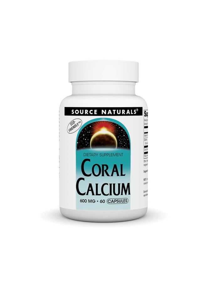 Source Naturals Coral Calcium 600 Mg 60 Capsules Multi - Image 1