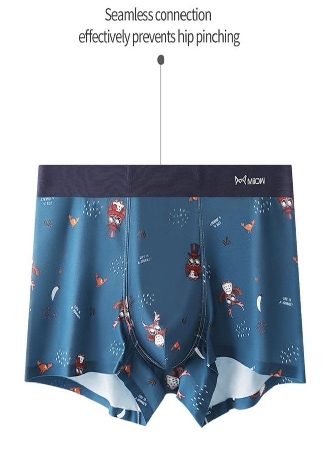 MIIOW - 3Pcs  Men Underwear Boxers Shorts Animal Print Boxershorts Cotton Man Boxer Soft Male Panties Breathable Trunks - Image 1